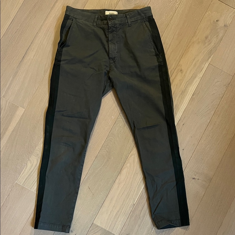Baldwin Men's Army Green and Black Pants